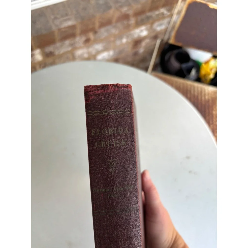 Florida Cruise Norman Alan Hill Vintage Hardcover Burgundy George W. King Book